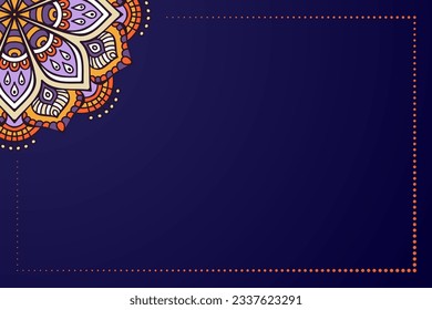Colorful flower geometric Mandala background
