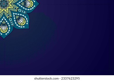 Colorful flower geometric Mandala background