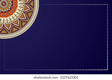 Colorful flower geometric Mandala background