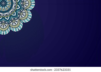 Colorful flower geometric Mandala background