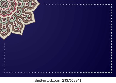 Colorful flower geometric Mandala background
