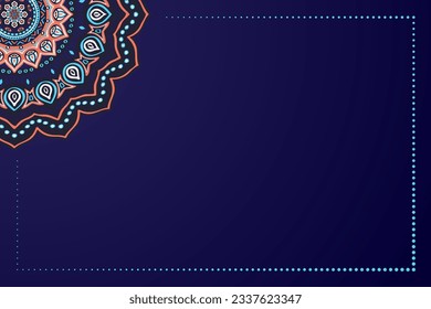 Colorful flower geometric Mandala background