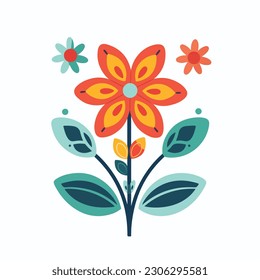 A colorful flower icon with a flower in the middle.  isolated, icon, logo for flower. flat style flower. 