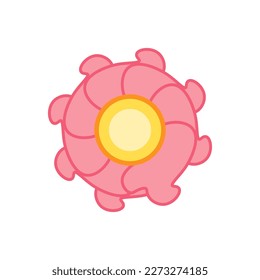 Colorful flower icon. Vector illustration.