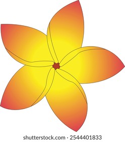 Farbige Blumen Illustration Set Vektor