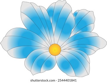 Colorful Flower Illustration Set Vector