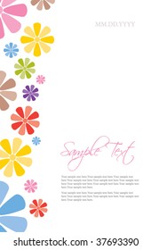 Colorful Flower Invitation Template