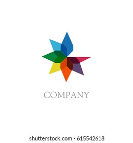 colorful flower logo