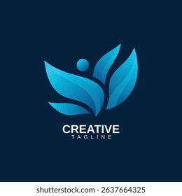 Colorful Flower Logo Vector, Creative and Easy to Edit Design
