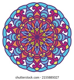 Colorful Flower Mandala Background, Mandala Abstract Background,