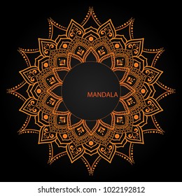colorful Flower Mandala decorative elements oriental style. Hand drawn henna tattoo - vector eps10 illustration