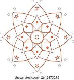 colorful flower mandala desigen illustration eps 10