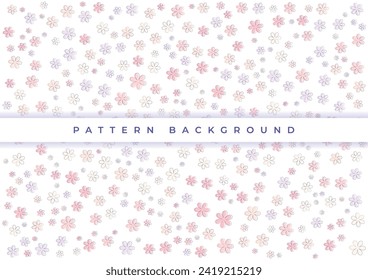colorful flower pattern background design