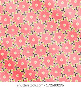 Colorful flower pattern background. Kaleidoscope geometric pattern. Flower texture background. Floral texture seamless pattern. Vector illustration. Eps 10