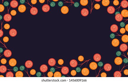 Colorful Flower Pattern Background Vector