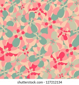 Colorful flower pattern design