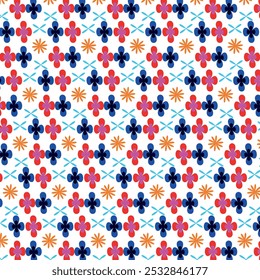 design de padrão de flor colorido com fundo