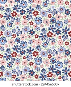 colorful flower pattern ditsy style