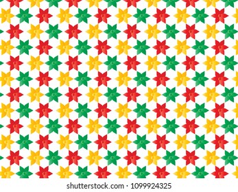 Colorful flower pattern illustration