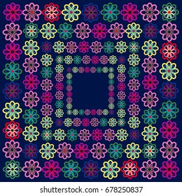 Colorful Flower Pattern illustration