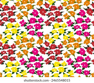 Colorido patrón de flores. Patrón de margarita sin costuras