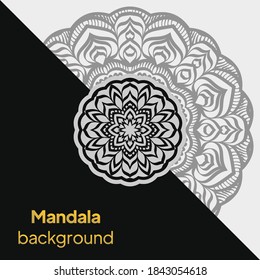Colorful flower patterns. Stylized floral motif. Vector mandala design
