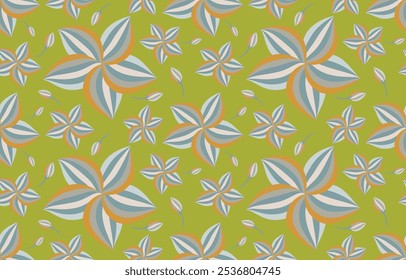 Colorful flower petal fabric pattern