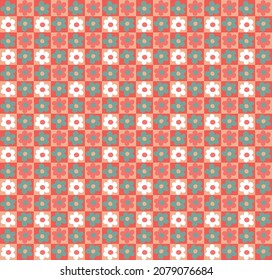 colorful flower print. colorful retro floral print