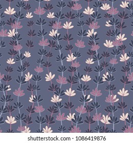 Colorful flower repeat pattern, vector illustration