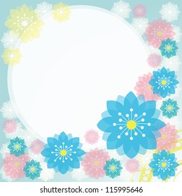 Colorful flower scrapbooking and notepad for everyone to use.