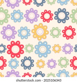 colorful flower seamless pattern design vector colorful flower seamless pattern design vector