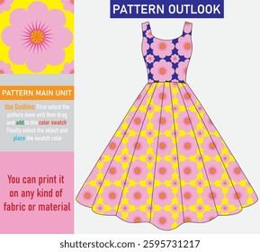 Colorful flower seamless textile pattern collection vector illustration
