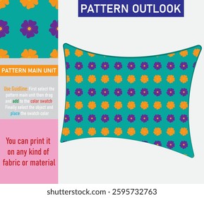 Colorful flower seamless textile pattern collection vector illustration
