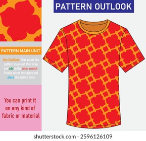 Colorful flower seamless textile pattern design
