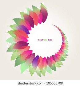 Colorful Flower - simple abstract background