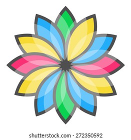 Colorful Flower Vector