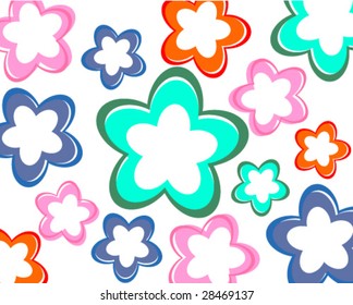 colorful flower - vector