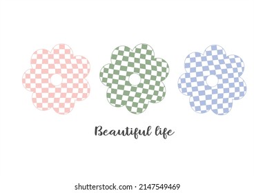colorful flower vector art design hand drawn