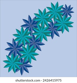 colorful flower vector design, various flower vector design,