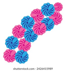 colorful flower vector design, various flower vector design,