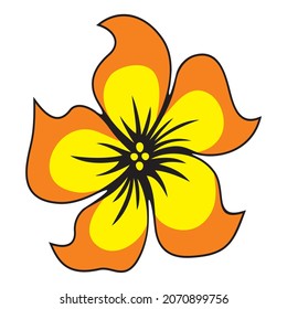 colorful flower vector digital image illustration