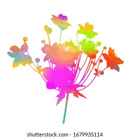 A colorful flower. Vector illustration