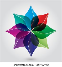colorful flower vector illustration