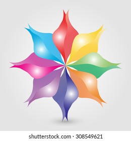 colorful flower vector illustration