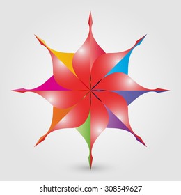 colorful flower vector illustration