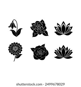 Colorful flower vector illustration with cartoon, clipart, and line art design for printables