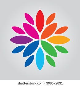 Colorful Flower vector illustration pattern