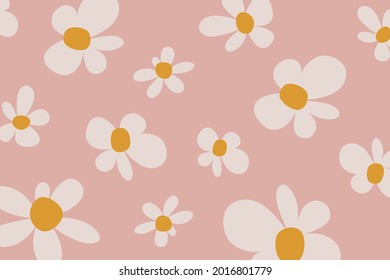 Colorful flower vector pattern illustration floral background: Cute Background