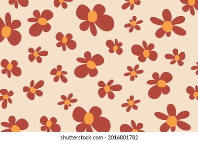 Ilustración de patrones de vectores de flores de color fondo floral: Fondo corto