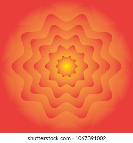 Colorful flower wheel gradient background. 
